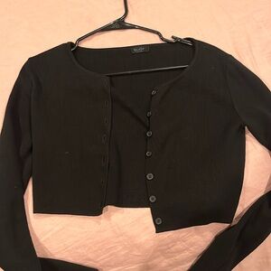 John galt brandy Melville black cropped cardigan